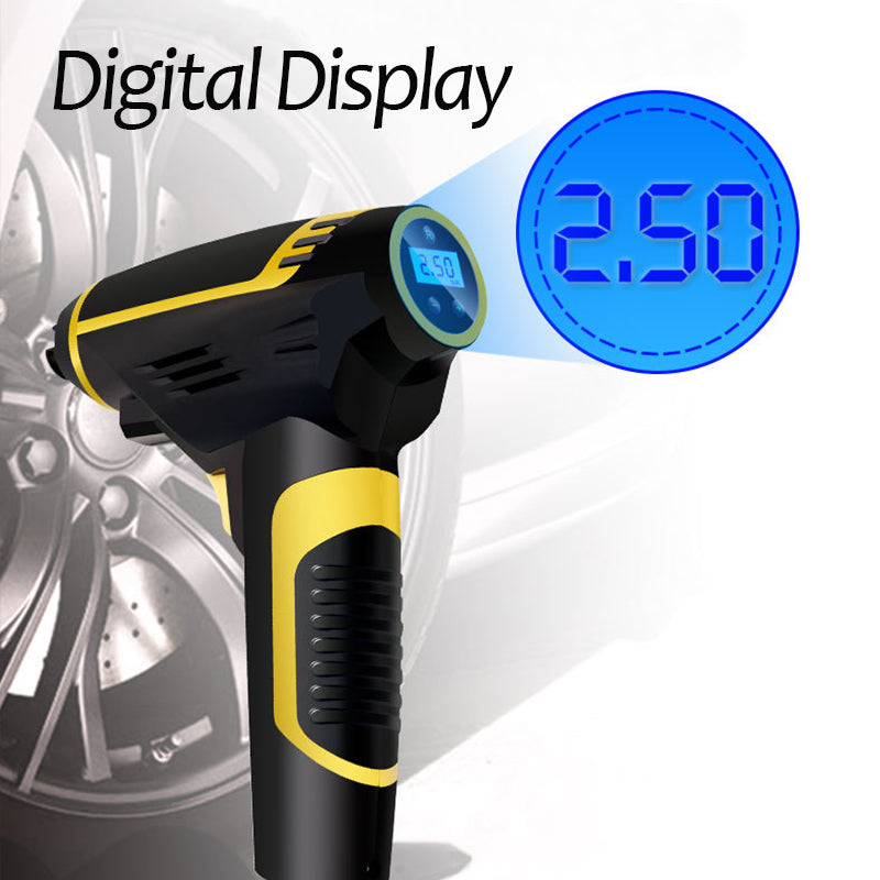 Automatic Portable Handheld Digital LED Smart Car Air Compressor - GoCrisandy