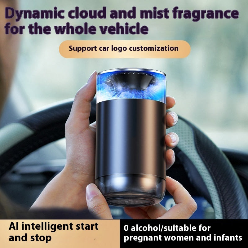 Car Aromatherapy Diffuser Cloud Mist Air Freshener Auto Decoration Natural Fragrance Auto Decoration Tool For RVs Trucks Sedans - GoCrisandy