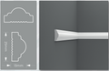 Peel and Stick Wall Molding Kit – 1 Upper + 2 Bottom Frames | Easy DIY Install