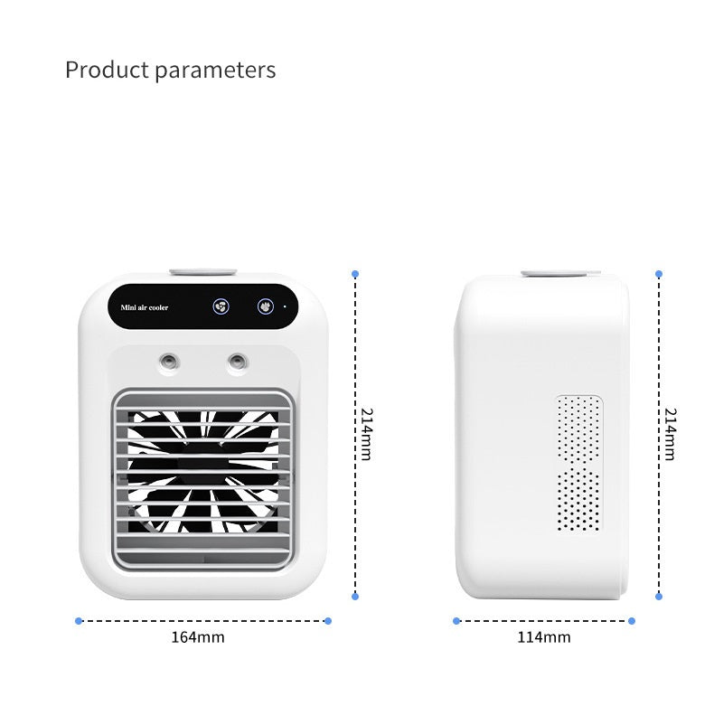 Gocrisandy portable air conditioner and cooler fan for rooms and offices, water cooling fan for cars and indoor spaces.