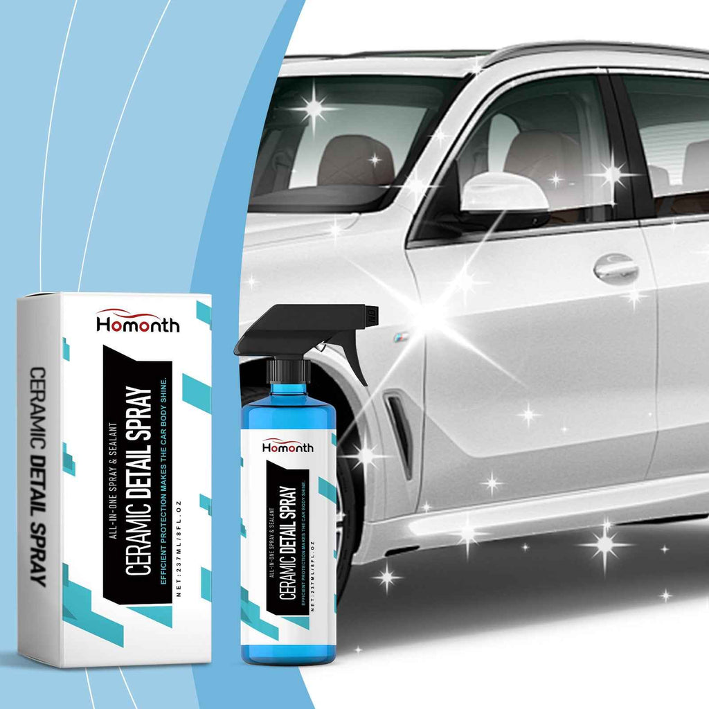 Homonth Car Ceramic Detail Spray - Car Paint Maintenance, Stain Removal, Waterproof, Transparent Coating Protection Spray