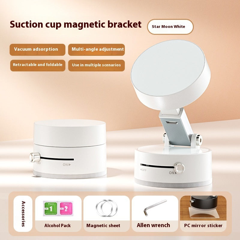 Gocrisandy foldable magnetic vacuum car phone holder with suction cup for hands-free navigation and smartphone support.