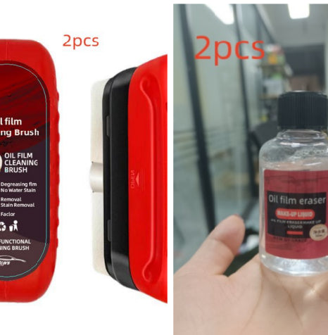Automotive Oil Film Cleaning Brush Windshield Car Glass Sponge Cleaner Universal Removes Dirt Glass Cleaning Wipe Board Tool - GoCrisandy
