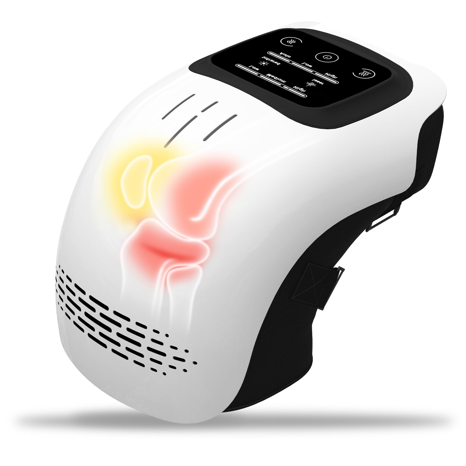 Gocrisandy electric knee massager with infrared, laser, and vibration therapy for pain relief, designed for home use.