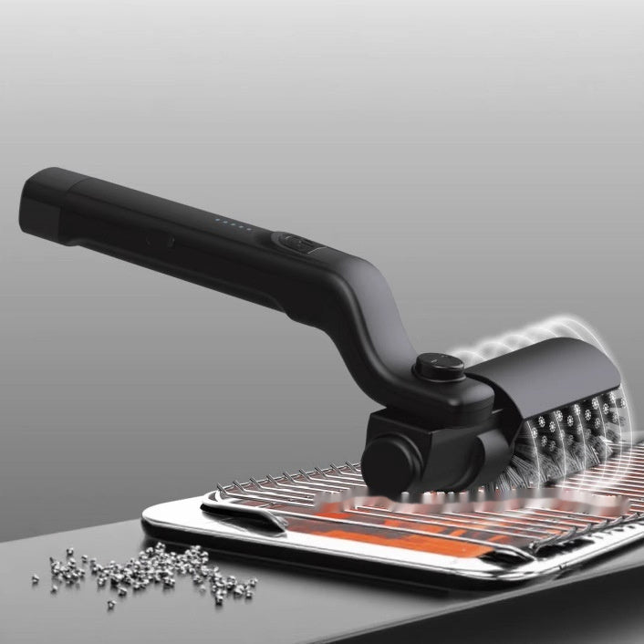 gocrisandy electric BBQ brush cleaning heavy grease from grill grates with 3-in-1 car paint protection spray in a fine image