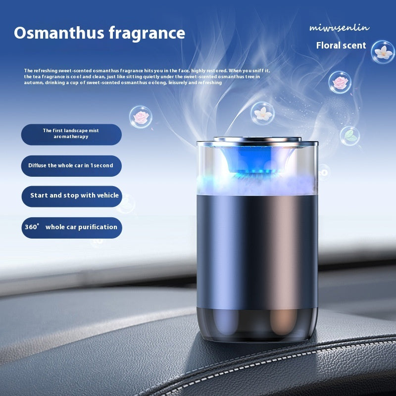 Car Aromatherapy Diffuser Cloud Mist Air Freshener Auto Decoration Natural Fragrance Auto Decoration Tool For RVs Trucks Sedans - GoCrisandy