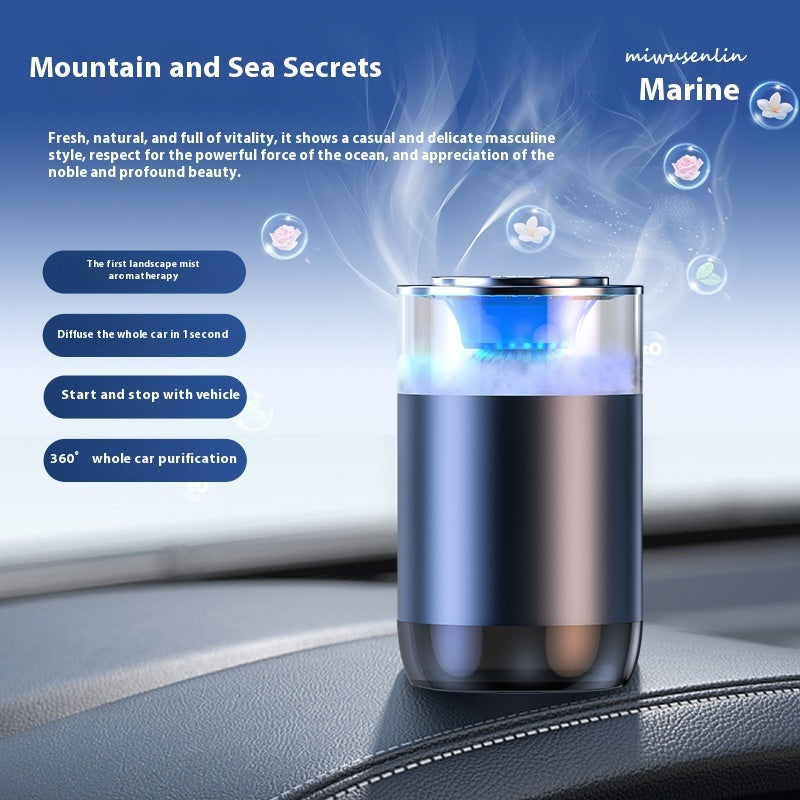 Car Aromatherapy Diffuser Cloud Mist Air Freshener Auto Decoration Natural Fragrance Auto Decoration Tool For RVs Trucks Sedans - GoCrisandy
