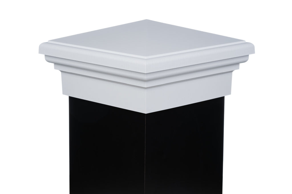 8x8 Post Cap │ White Pyramid