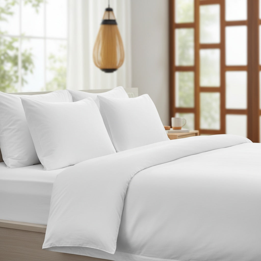 T-400 Mercerized Cotton Blend Satin Bed Linen