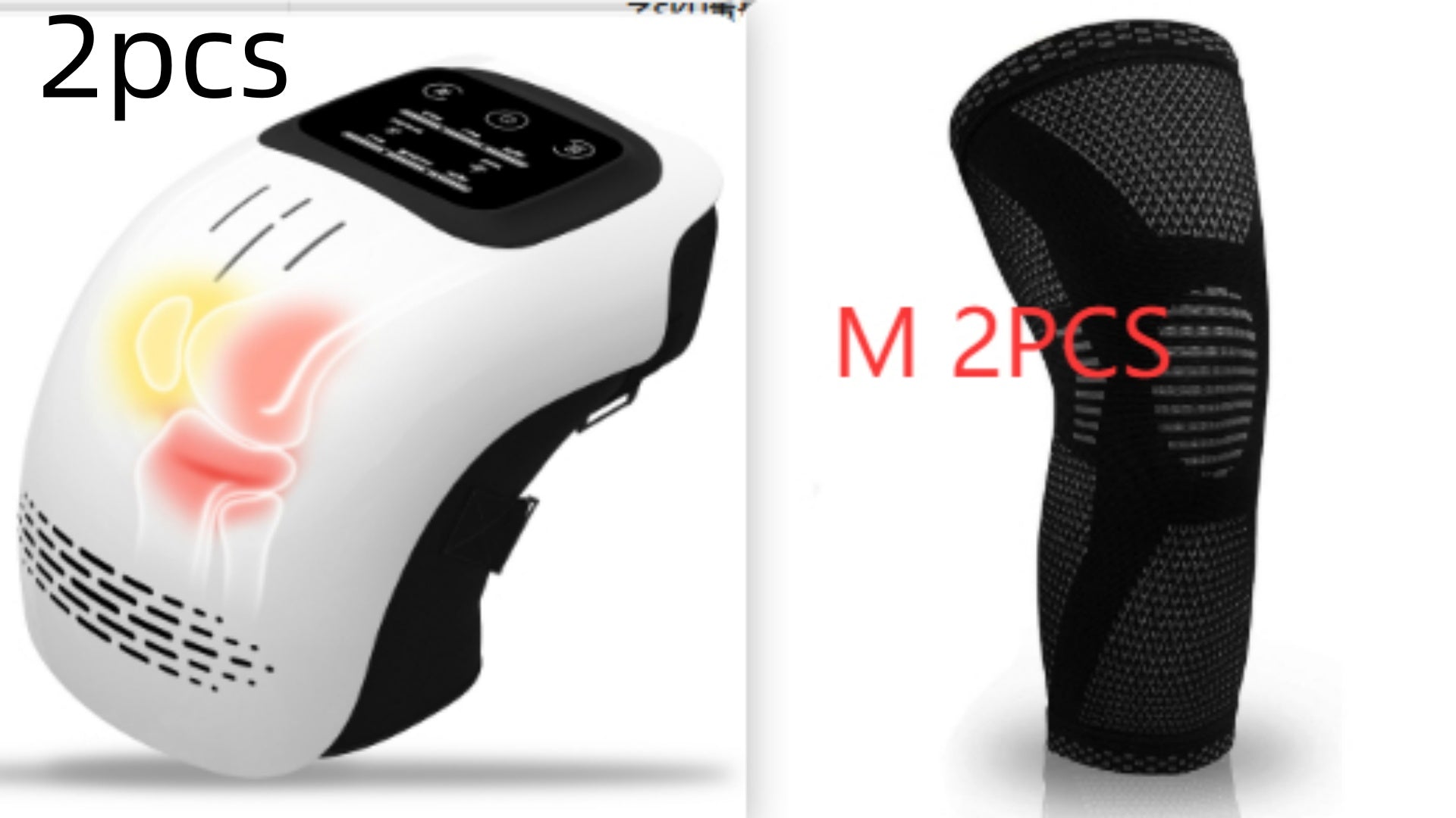 Gocrisandy electric knee massager with infrared, laser, and vibration therapy for pain relief and warmth at home.