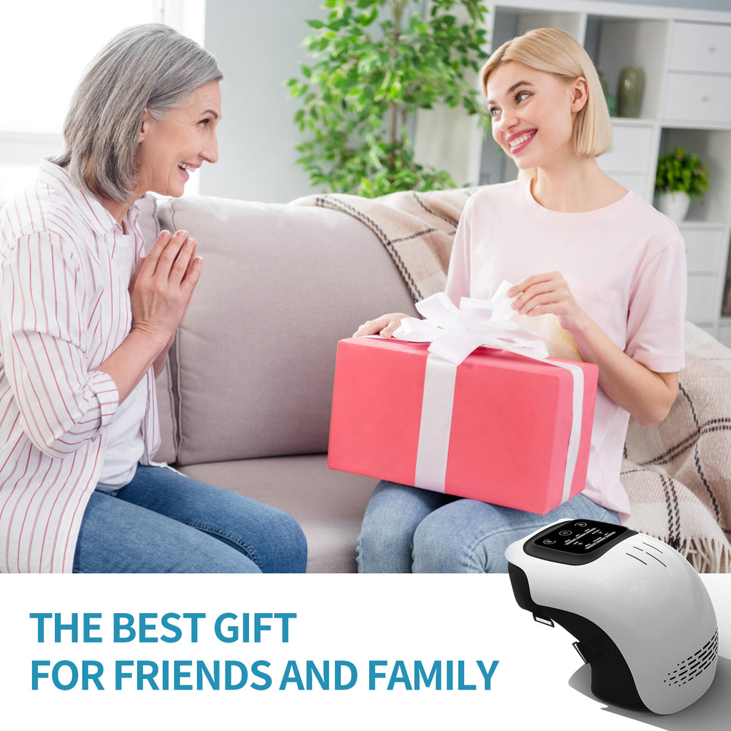 Gocrisandy electric intelligent knee massager with heating, infrared, laser, and vibration therapy for pain relief at home.