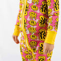 TRIPPY SMILES PINK BAMBOO ZIPPY